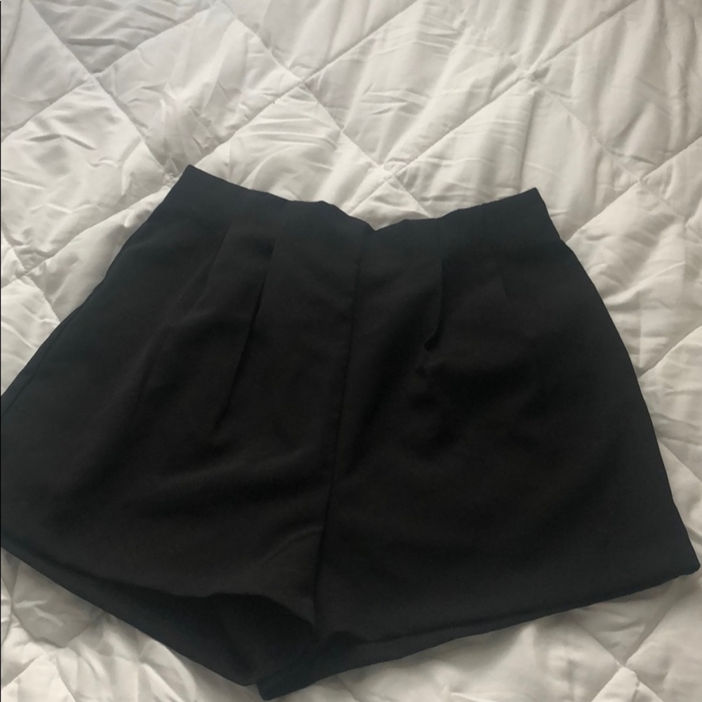 Black High Waisted Shorts
